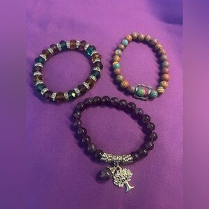 Set of 3 Beaded Bracelets